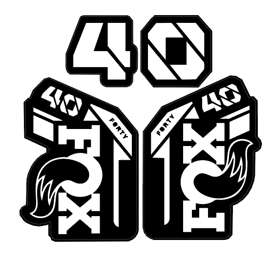 Fox 40 Fork Sticker Decal