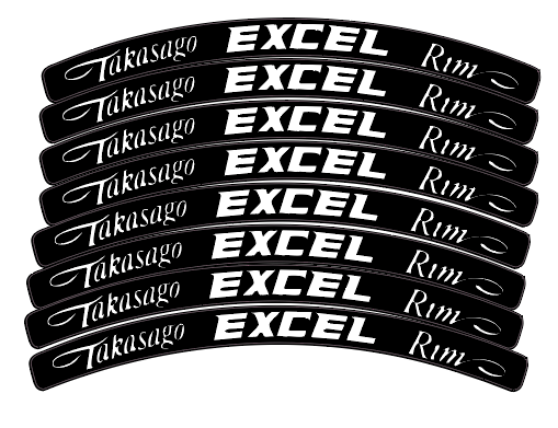 Excel Rim Decals